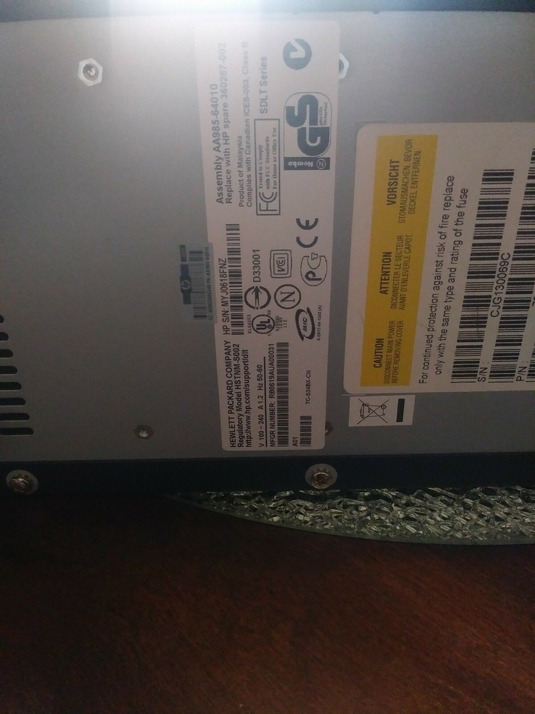 AA985-64010 HP StorageWorks SDLT 600 External