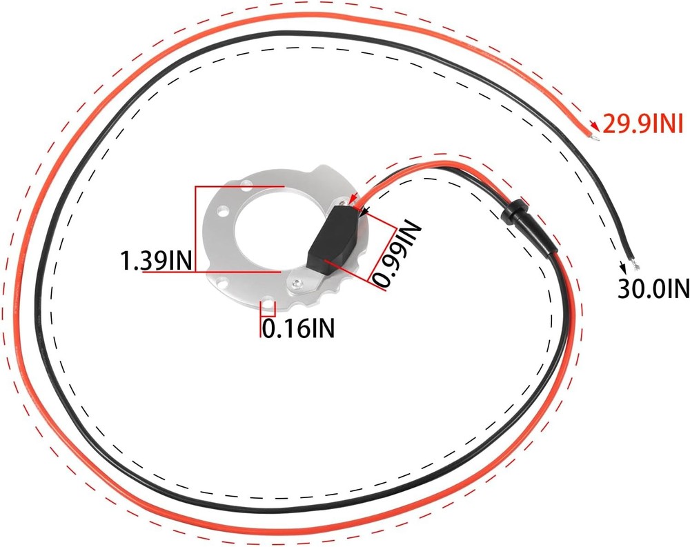1244A For Pertronix Electronic Ignition Conversion Kit Ignitor for Ford 4 CYL