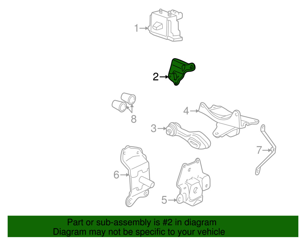 Genuine GM Upper Mount Bracket 22651092