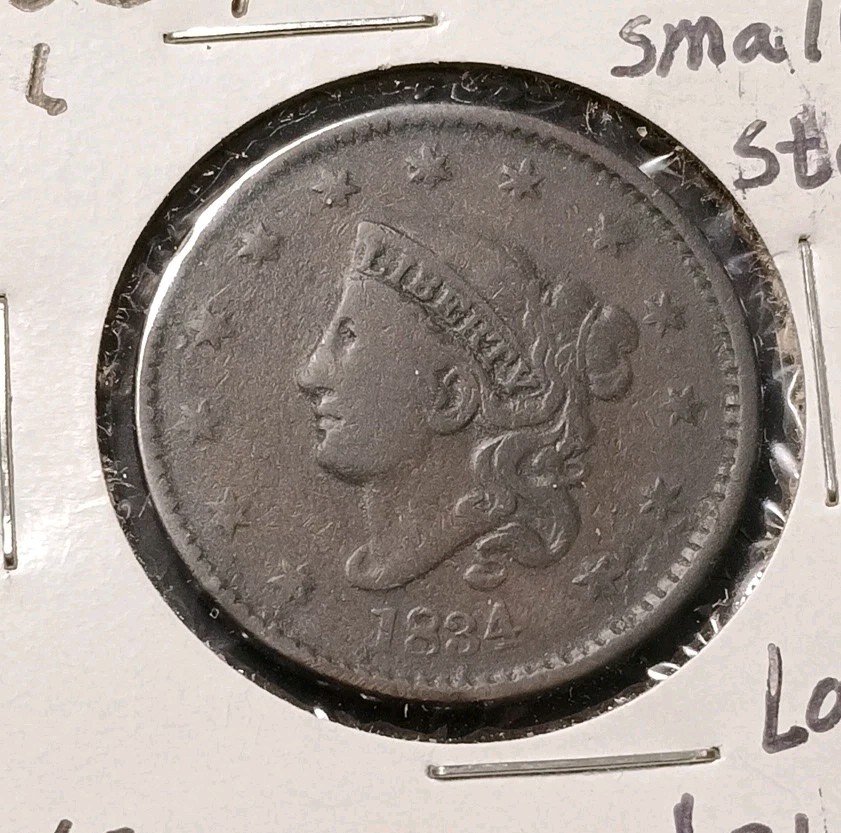 1834 Large Cent, Coronet Head ( KM.#45 )