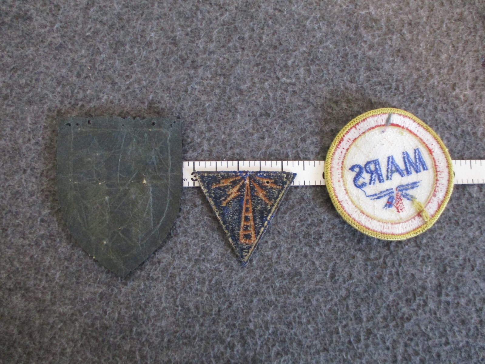 WWII COMMUNICATIONS SPECIALIST CBI THEATER MILITARY AFFILIATE+(MARS) PATCH/SIGN
