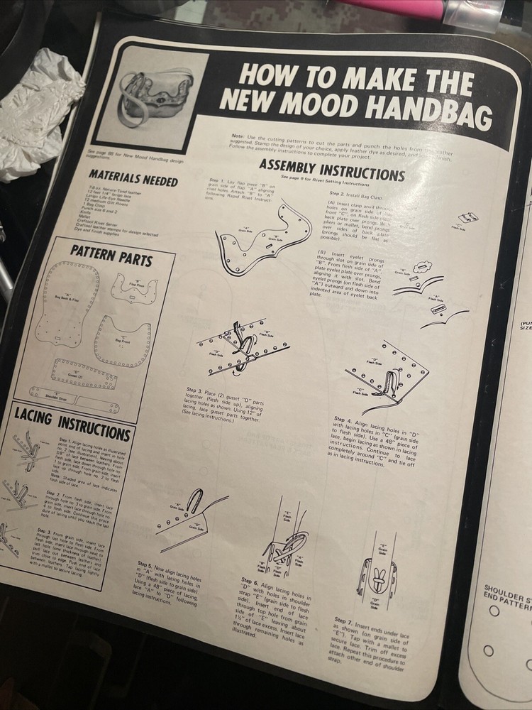 Ideas For Leather Projects ￼Instructions And Patterns