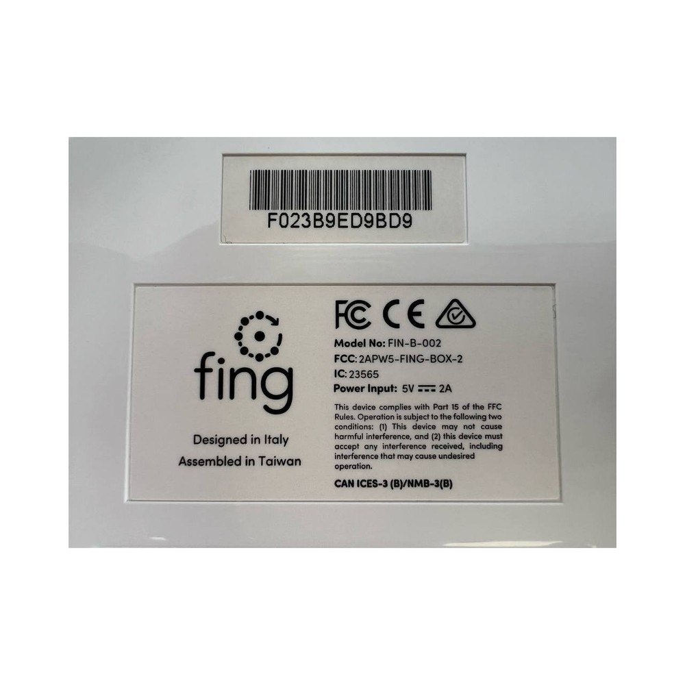 Fing Fingbox FIN-B-002 Network Security Troubleshooting Device AS-IS