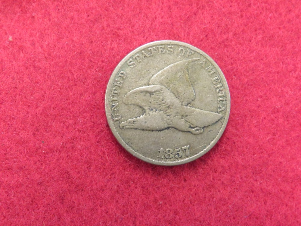 1857 Flying Eagle Cent Penny 1c