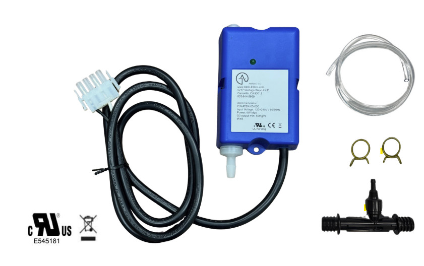 AO3+ Spa Ozone Generator w/installation kit- Aquasun/CMP/Delozone replacement