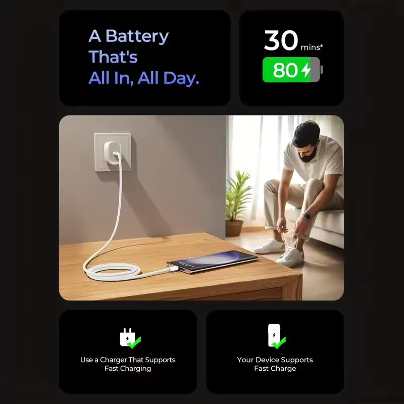 60W USB-C to USB-C Fast Charger Cable Lot Nylon Cord For iPhone 15 16 17 Samsung