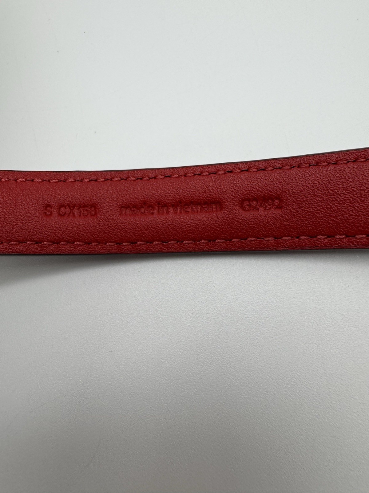 NIB Coach Signature Pet Collar Walnut Bold Red Black Charm Small 9.8”-13.8”