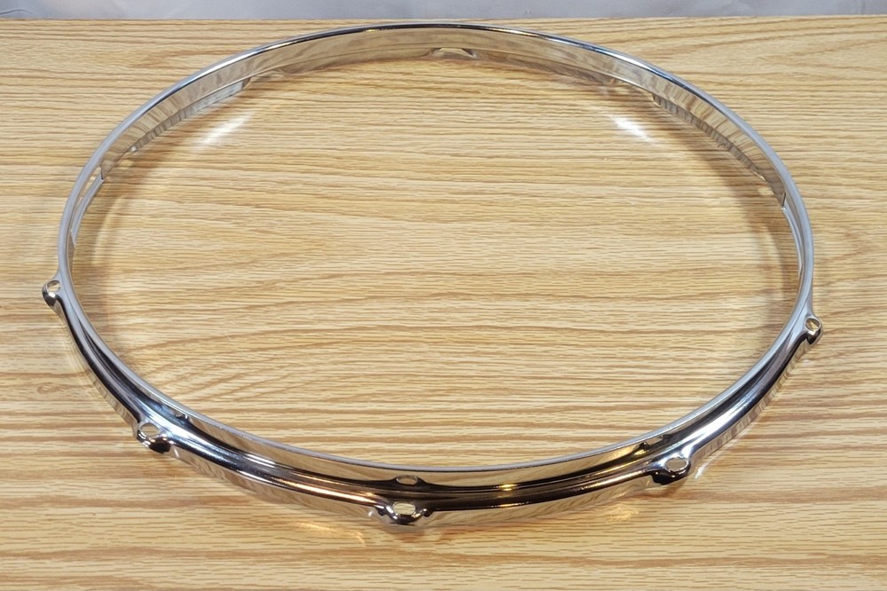 Percussion Plus Chrome Snare Side Drum Rim (14", 10 Lugs)