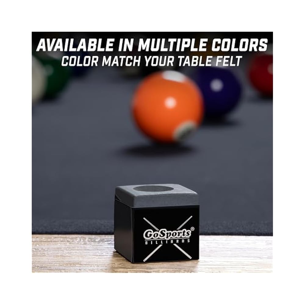 Pool Cue Chalk Cube - Premium, 12 Pack, Multiple Colors (Black)