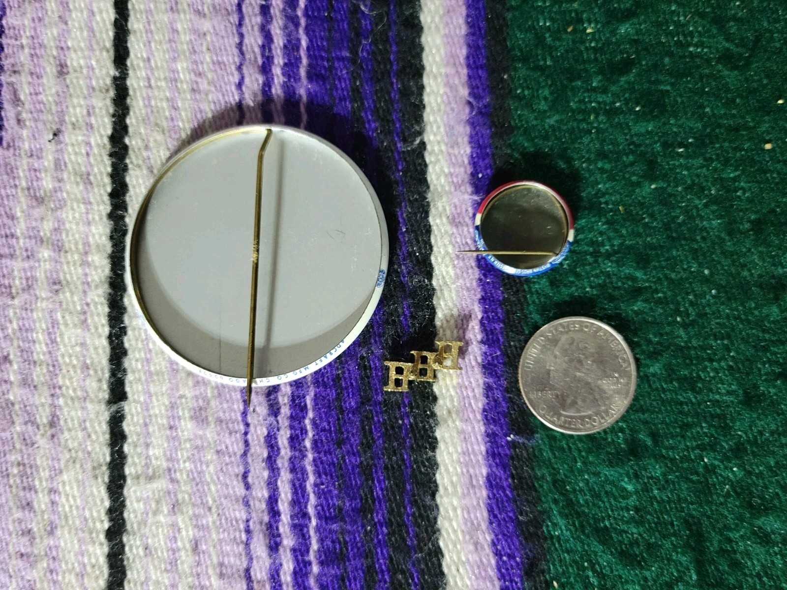 3 HHH HUMPHREY Muskie Vote campaign pins