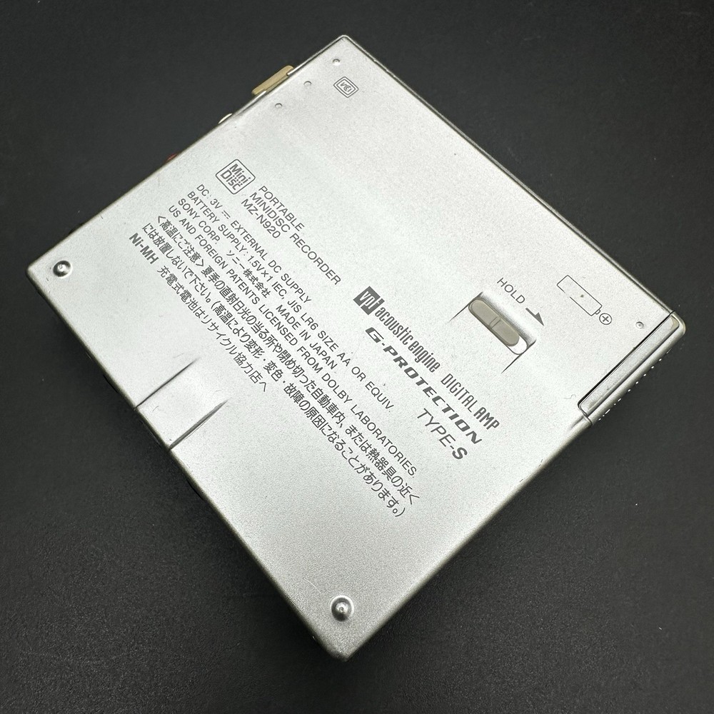 SONY MZ-N920 NET MD WALKMAN Silver Tested Working