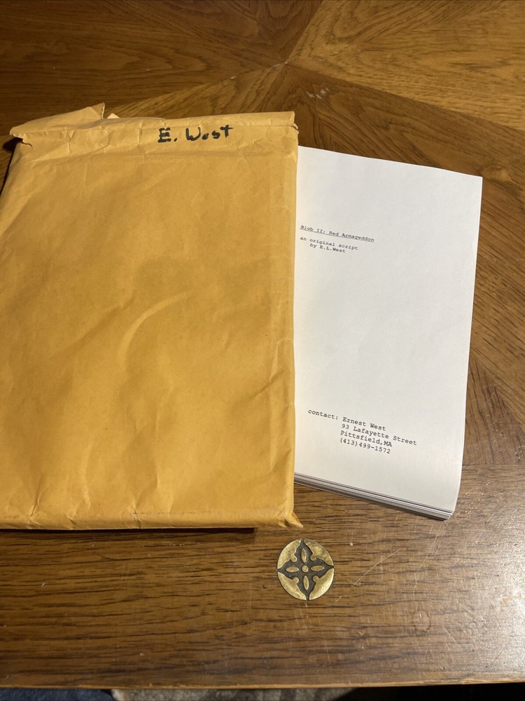 Blob II 2 Red Armageddon Original Script Screenplay E.L. Ernest West