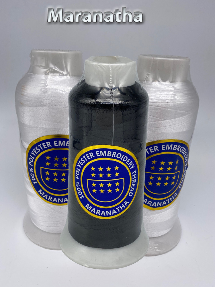 3 cones // spool  Embroidery machine polyester thread 5000 yds