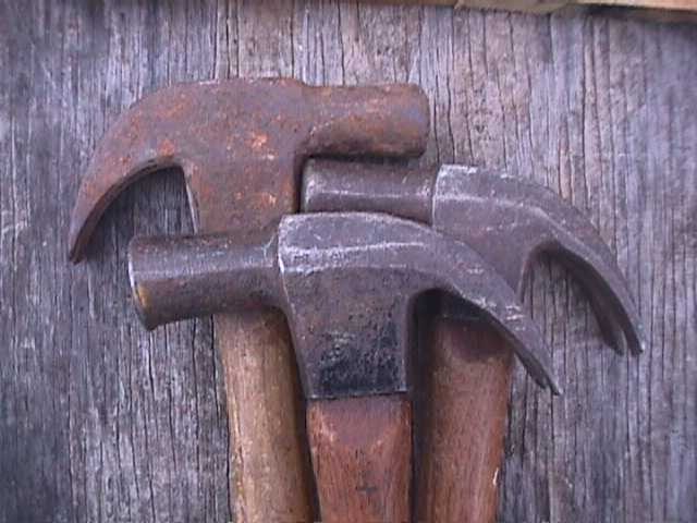VINTAGE CLAW HAMMER LOT