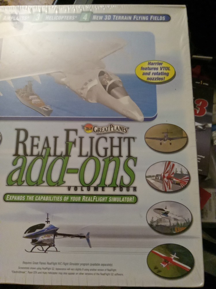 Great Planes RealFlight Add-ons Volume 4 Software Simulator New in Box