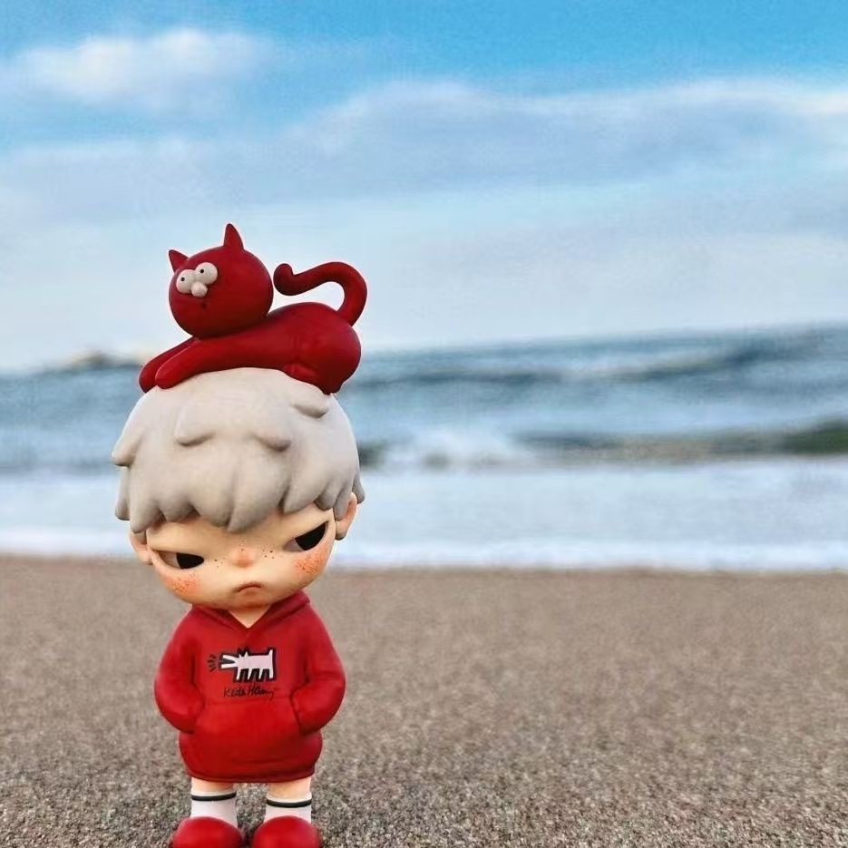 Hirono x Keith Haring Art Toy Figure Doll Collectible Limited Edition Gift