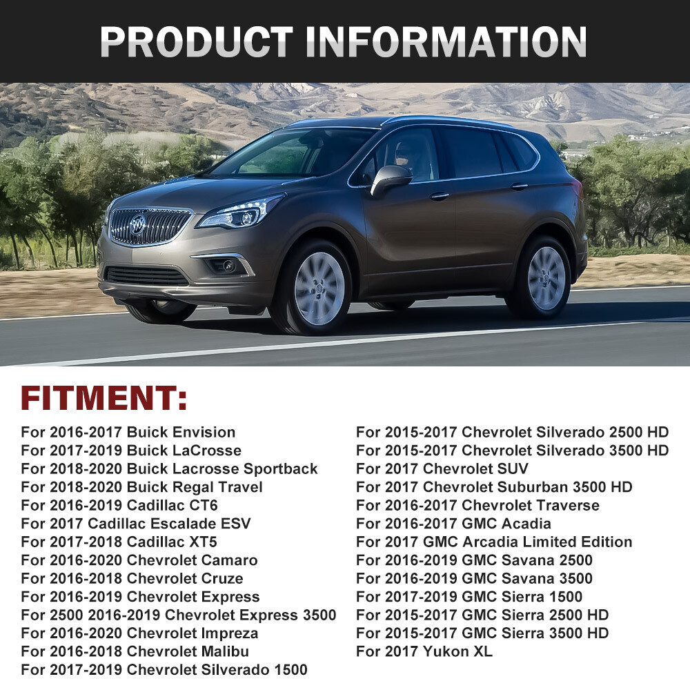 Set of 4 Tire Pressure Sensors TPMS 433MHz 13598773 For Buick Chevy Cadillac GMC