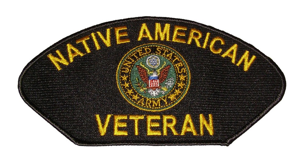 Native American Veteran US Army Patch - Veteran Owned Business