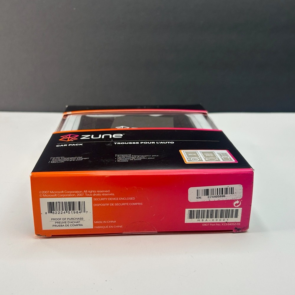 Microsoft Zune Car Pack FM Transmitter Black