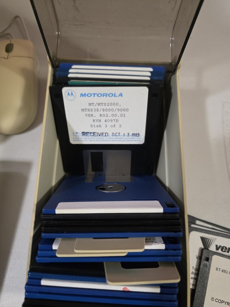 36 3.5" 720K Floppy Disk Lot Motorola Radio Programming Software