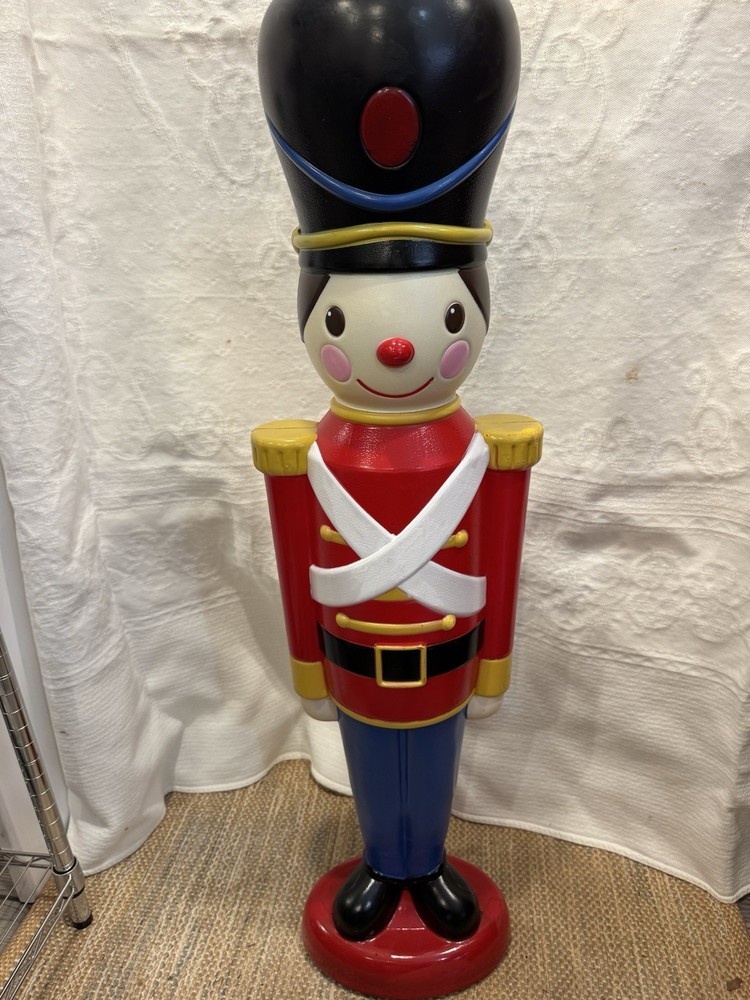 43 Inch Light Up Nutcracker Soldier Blow Mold