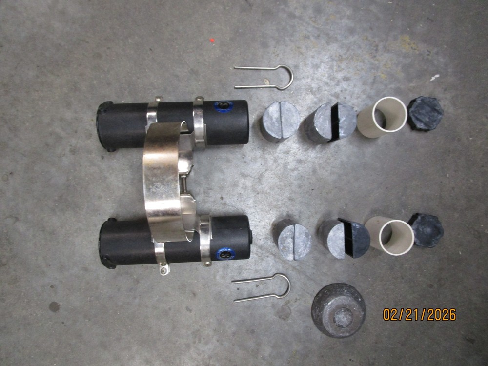 Vintage Scuba Pro Dive Tank Weights w Quick Release
