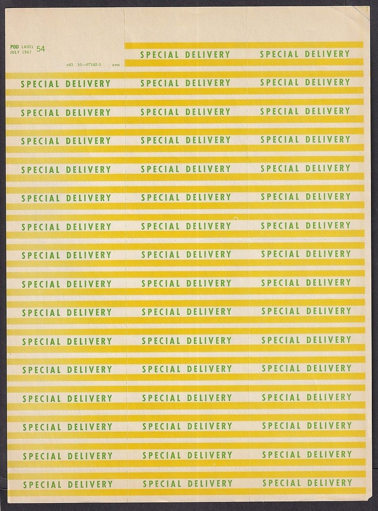 US Airmail & Special Delivery sheets (14 sheets)