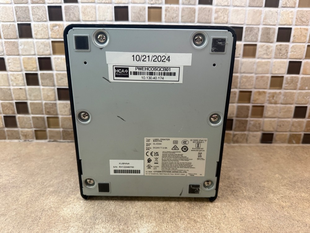 CITIZEN CL-E300 DIRECT THERMAL LABEL PRINTER USB SERIAL ETHERNET