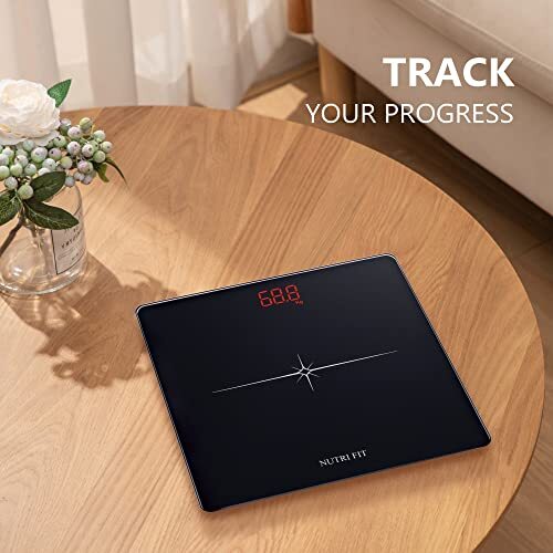 Digital Scale for Body Weight Precision Bathroom Weighing Scale Step-On Techn...