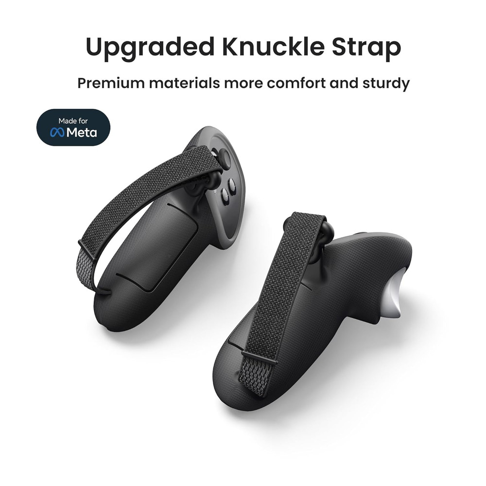 Upgraded Controller Grips Protector Compatible with Oculus/Meta Quest 3/3S, Non-