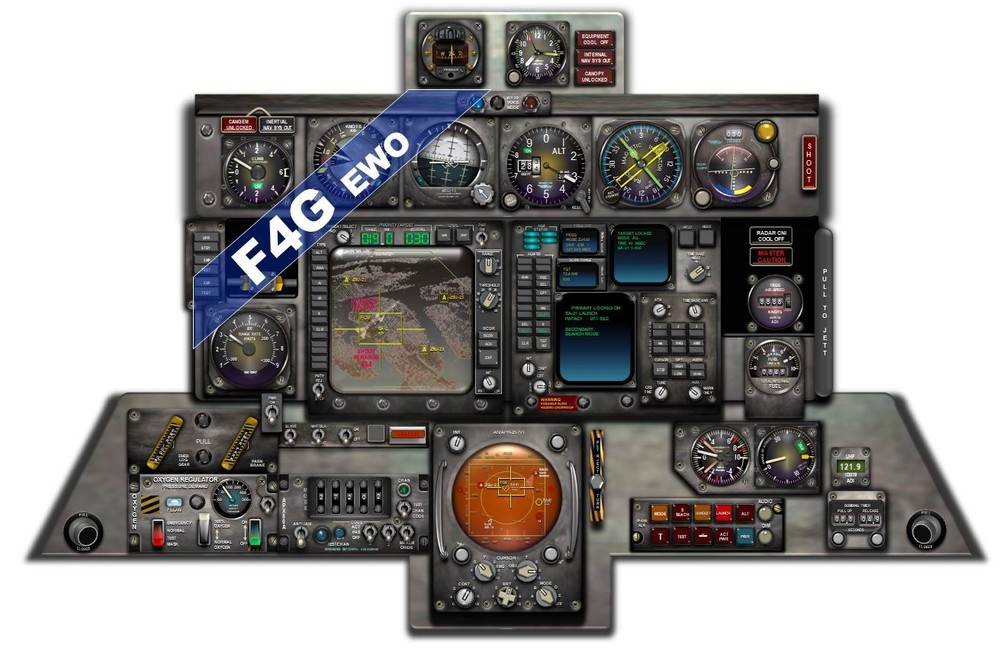 F4E+G PHANTOM II COCKPIT instrument panel CDkit