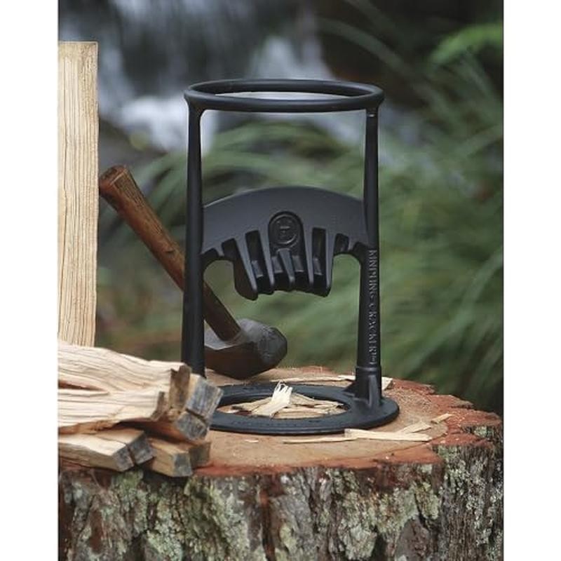 Firewood Splitter Manual Log Wedge Safe Easy Use Durable Compact Design