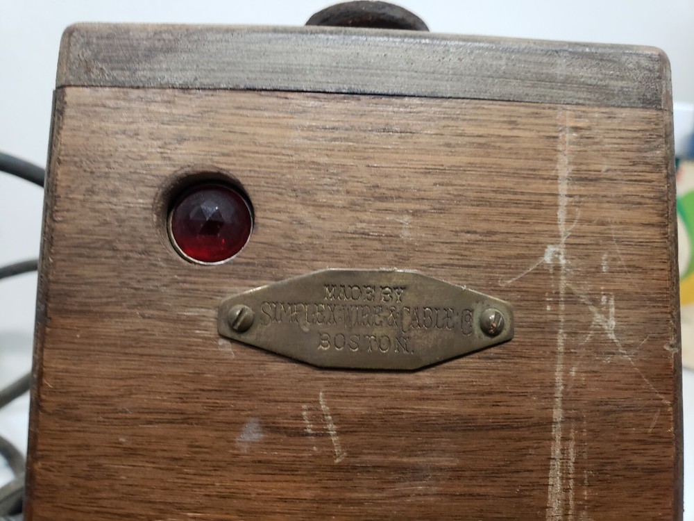 ANTIQUE SIMPLEX WIRE CABLE ELECTRIC SOLDERING IRON TOOL MACHINE BOSTON