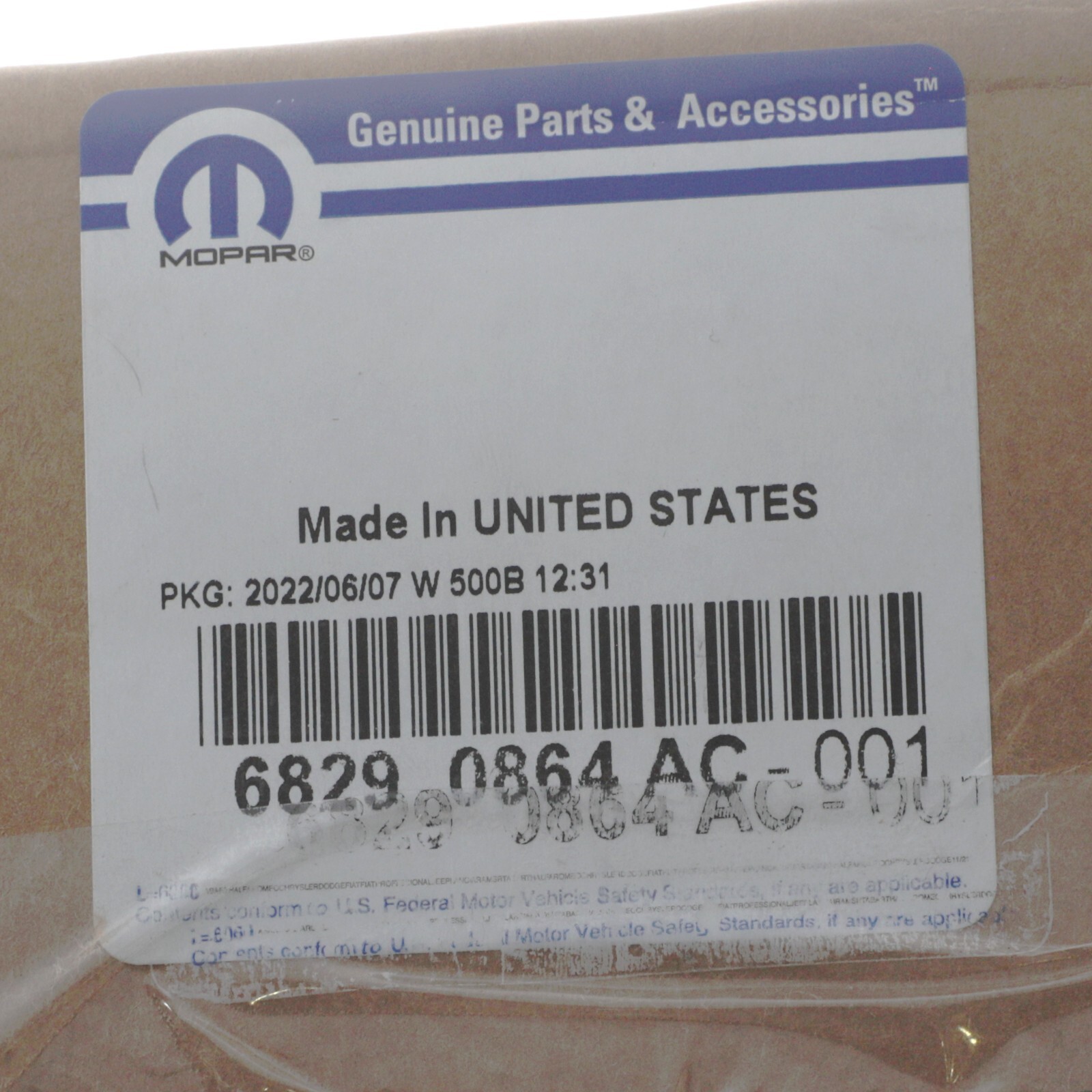 2019-2025 RAM 1500 DUAL HORN & BRACKET GENUINE MOPAR 68290864AC