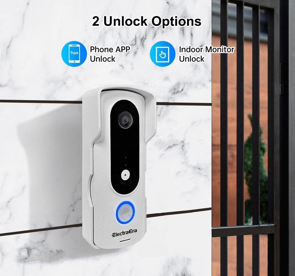 ElectraEra Video Intercom System, 7 Inches Touch Screen Video Doorbell