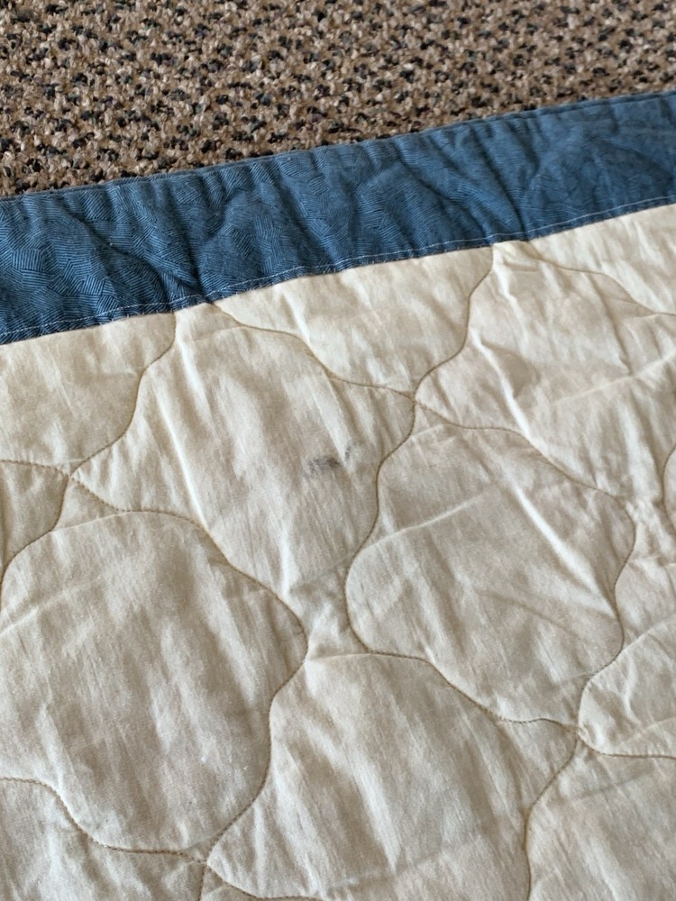 Handmade Quilt Throw / Wall Hanging /Drapery Panel 51x52” Signed + Dated 2002