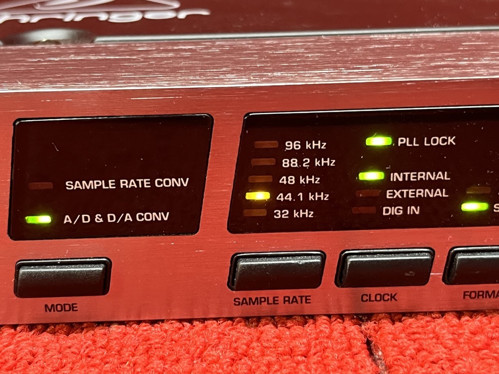 Used Behringer Ultramatch Pro SRC2496 AD/DA Sample Rate Converter Good Condition