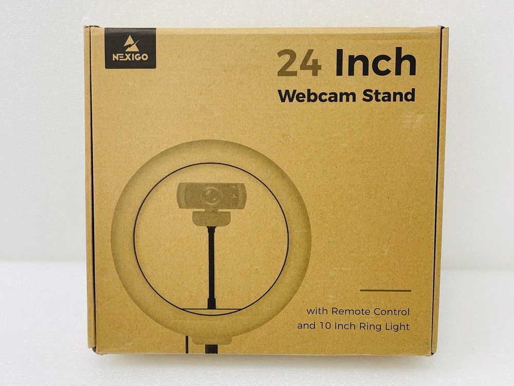 OPEN BOX - NexiGo 24 Inch Webcam Stand with Ring Light and Remote Control