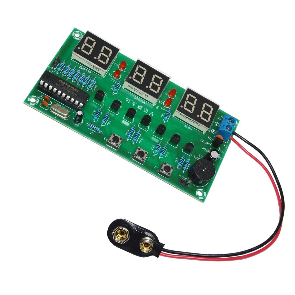 DIY Digital Clock Circuit Kit Electronic Clock Teaching soldering Practice Kit
