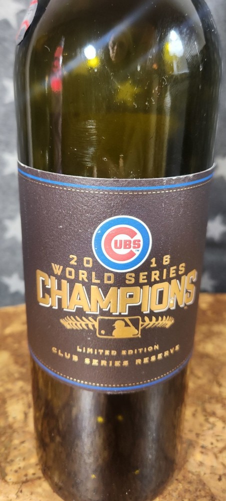 2016 Chicago Cubs Empty Wine Bottle with Cork