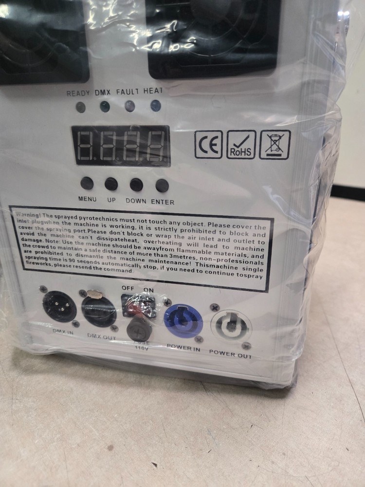 700W Cold Spark Machine DMX Stage Effect Firework Wedding NO REMOTE