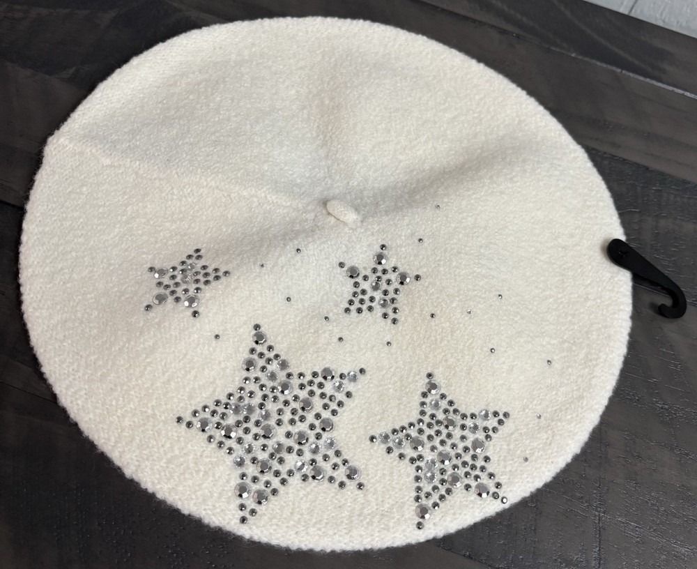 Karl Lagerfeld Wool Star Beret