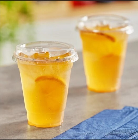 16oz Disposable Plastic Cups With Lids