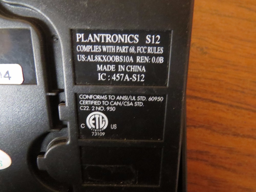 + PLANTRONICS S12