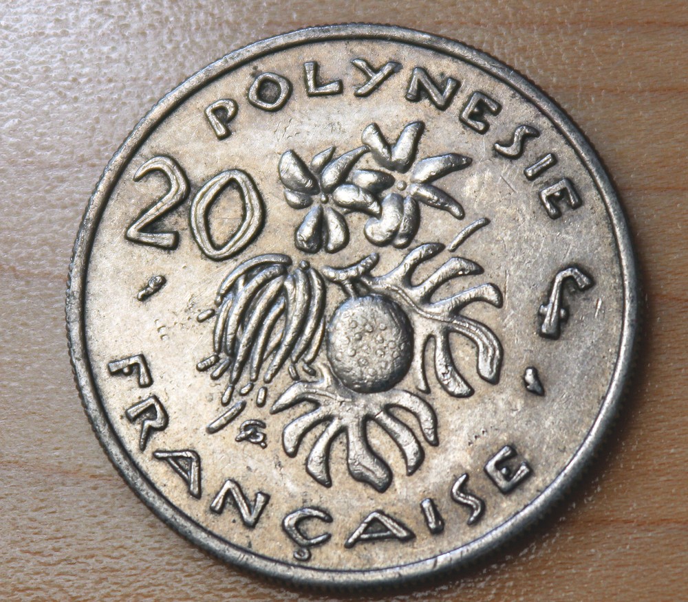 1967 French Polynesia 20 Francs