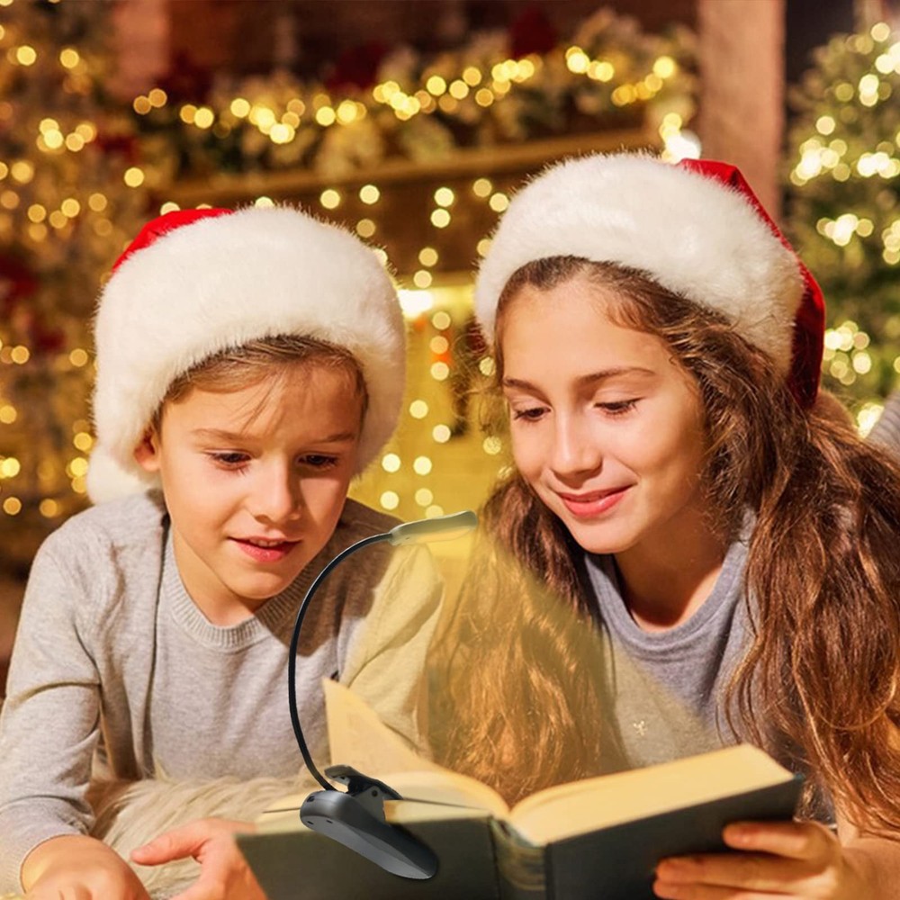 Rechargeable Book Light 3 Color Modes Adjustable Brightness