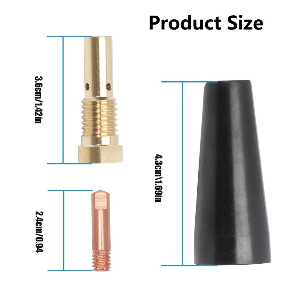 High Compatibility Gasless Nozzle Tips Kit Includes Various Essential Parts