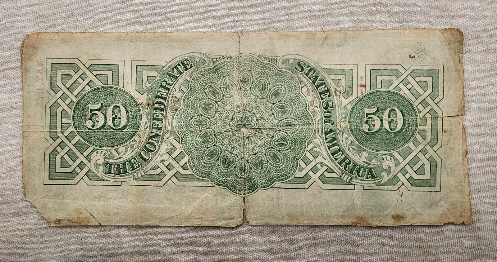 WPCoins ~ 1863 $50 Confederate Note T-57