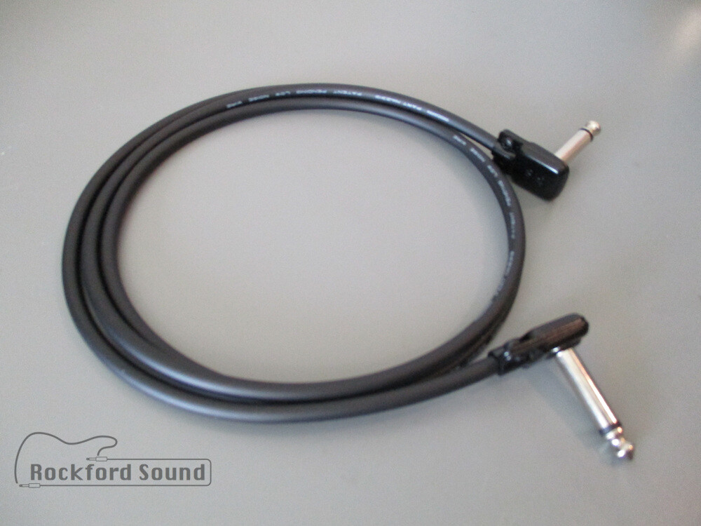 Mogami W2319 & Squareplug SP500BK Patch Cable - 1/4" Right angle to Right Angle