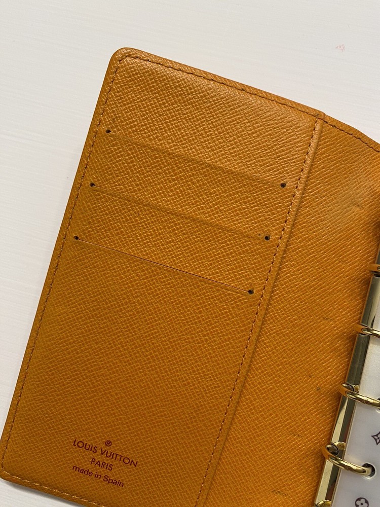 Louis Vuitton Yellow Epi Small Ring Agenda PM